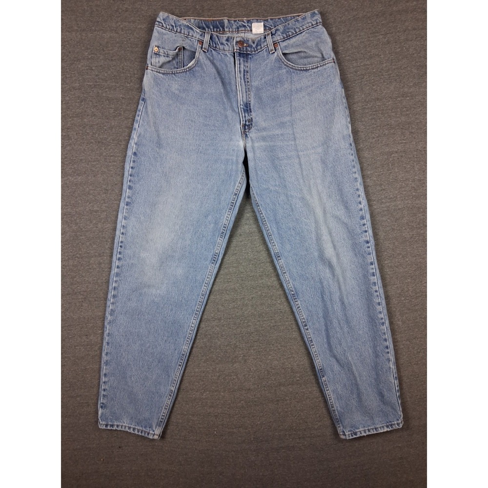 Levis Mens Jeans 38x34 Blue Denim Jeans‎ 560 90s Vintage USA Made Tapered Leg 1